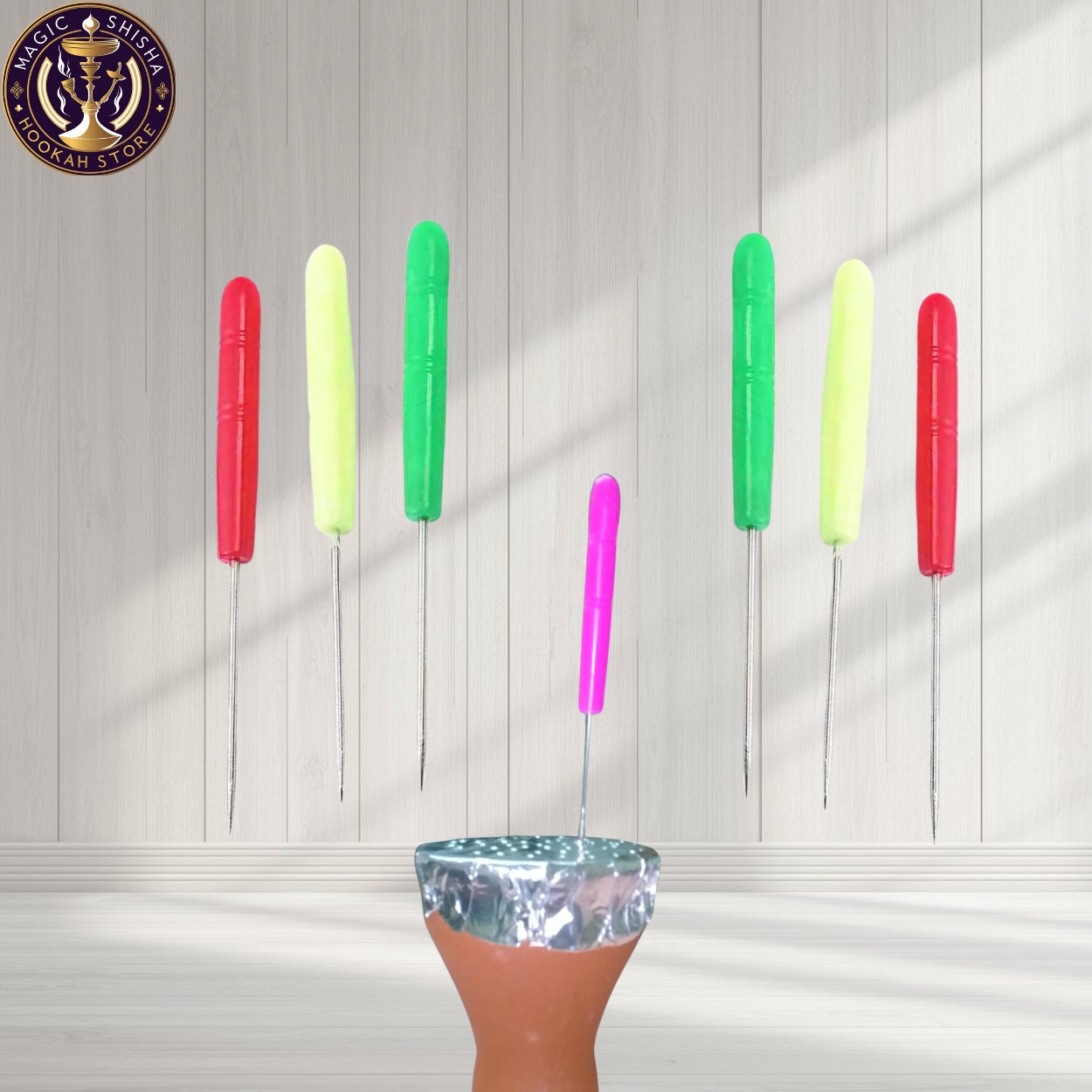 Original Plastic handle metal needle/round hole plastic needle