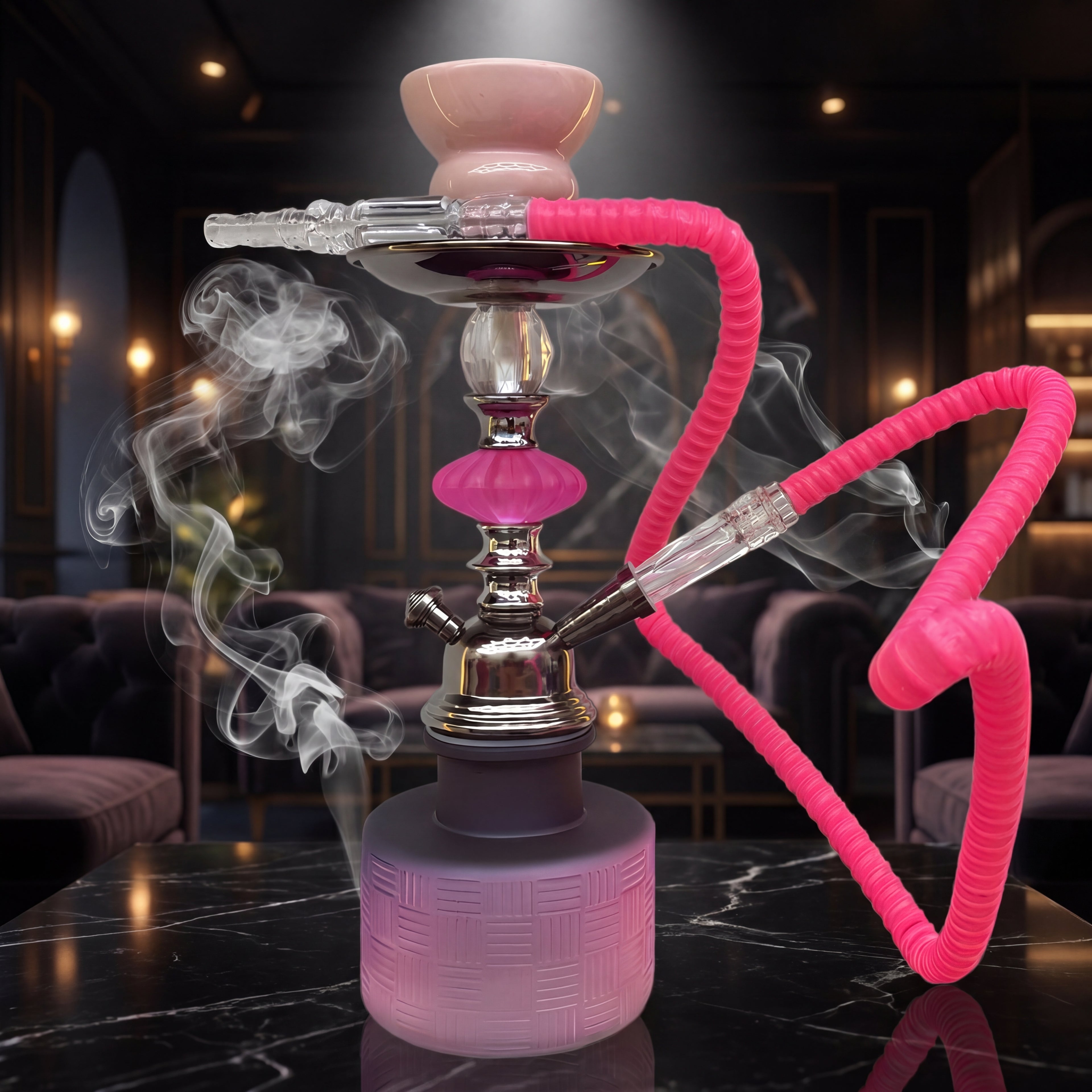 New Style Shisha Egyptian-Style Metal Arabic Hookah Gold-Plated